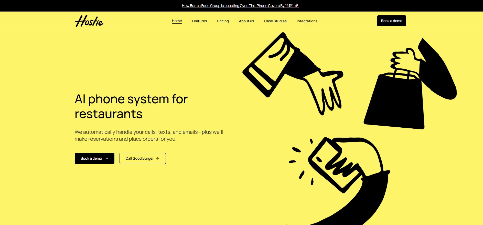 AI phone system for restaurants